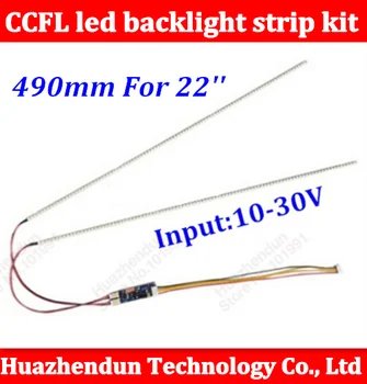 

2PCS 490mm Adjustable brightness led backlight strip kit,Update your 22inch ccfl lcd wide screen panel monitor to led bakclight