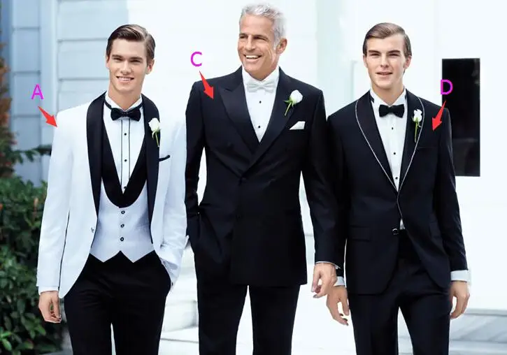 Shipping Generoustop Ing White Jacket Plus Size Black Satin Shipping Generoustop Ing White Jacket Plus Size Black Satin Lapel Groom Tuxedos Groomsmen Best Man Suit Mens Wedding Suits In From Men S Clothing