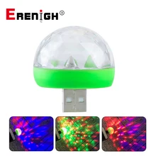 USB дискотечный светильник, музыкальный светильник, s изменение цвета с музыкой, DJ светильник, сценический, вечерние, стробоскоп, светильник ing дома