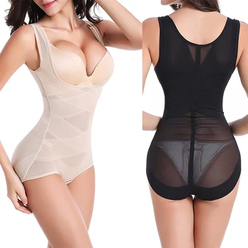 

Women Full Body Shaper Waist Trainer Corset Waist Cincher Underbust Bodysuits Postpartum Shapewear Firm Control Slimming