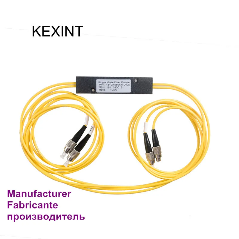 

Manufacturer customize fiber optic FBT coupler 2*2 SM 3.0 1310/1550 with connector fiber singlemode FC/UPC / 5Pieces