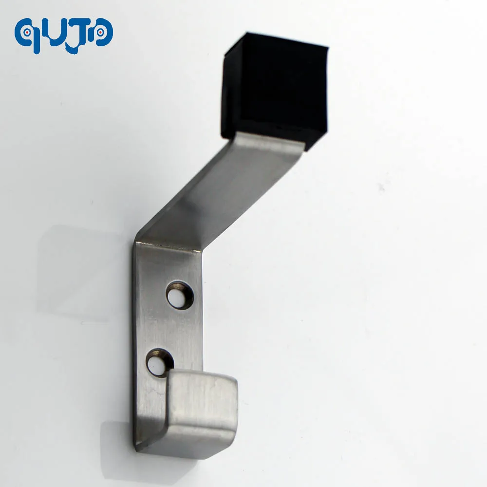 304 Stainless Steel door stopper for Coat and Hat Hook with Door Stop