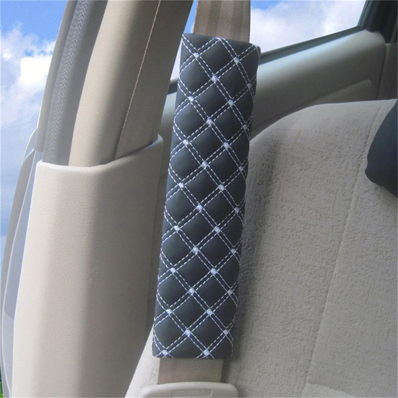 

2Pcs Car Safety Seat Belt Shoulder Pads Cover Cushion Harness Pad Protector