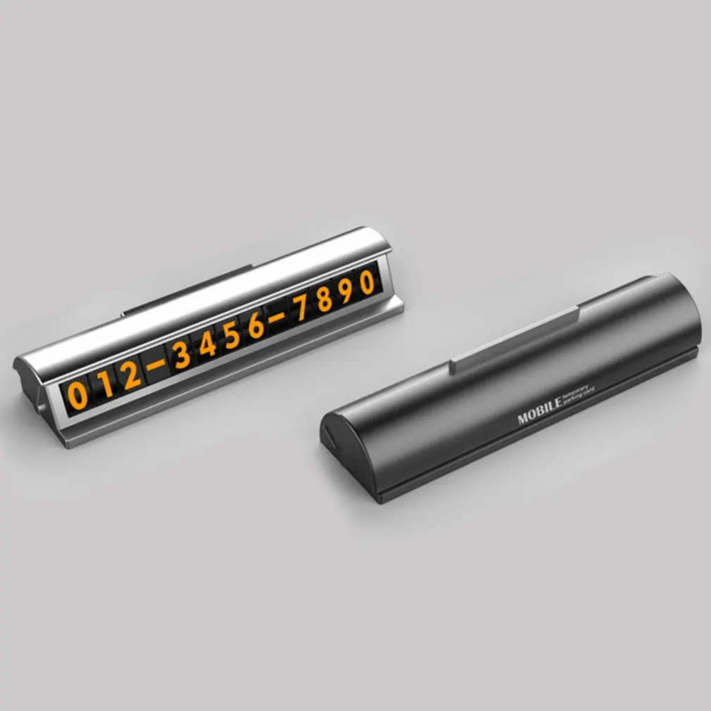 

Car Temporary Parking Card Creative Telephone Number Plate Magnetic Phone Number Privacy Protection Car Interior Accessories