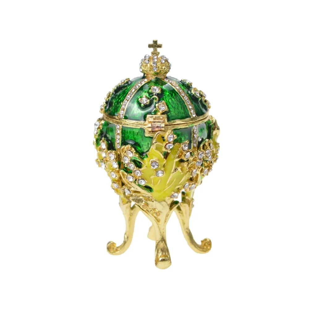 Fetcher бренд Металл Exqusite маленькое яйцо Faberge для украшения дома