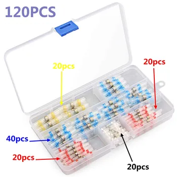 

Raytech 120Pcs Mixed Heat Shrink Sorder Terminals Waterproof Solder Sleeve Tube Electrical Wire Insulated Butt Connect