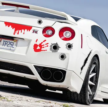 

Aliauto Car Stickers and Decals Simulation of Bullet Holes Cover Scratches Accessories for Motorcycle Ford Focus Volkswagen Polo