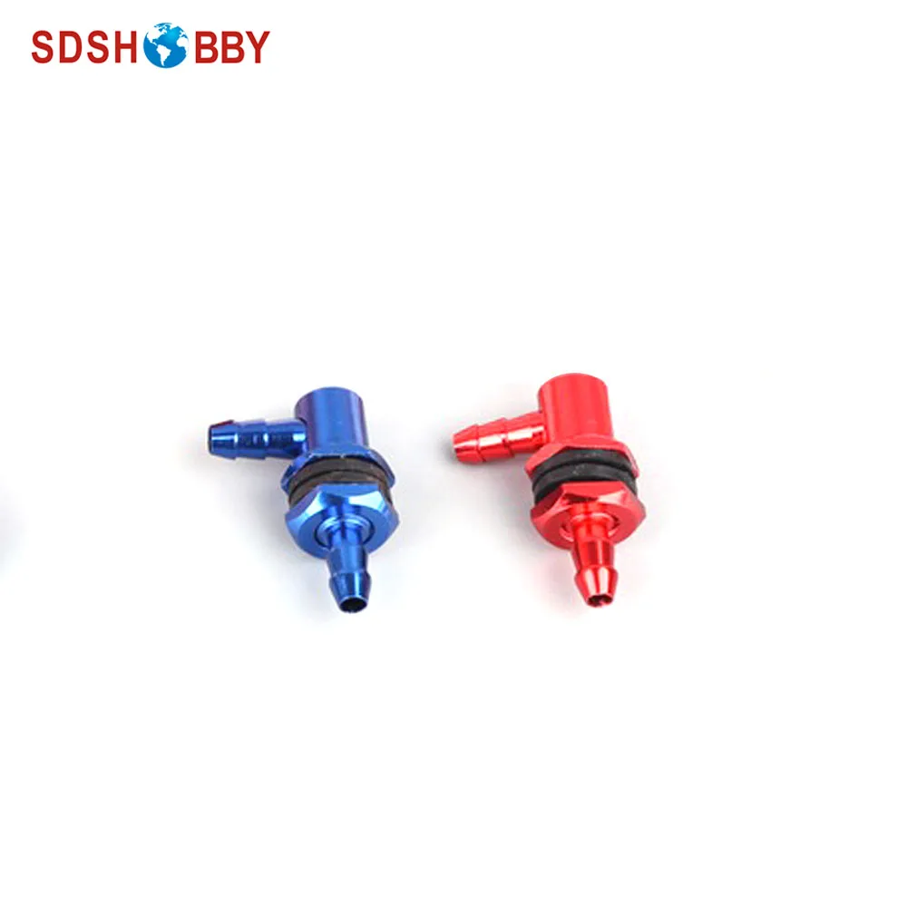 

1pc Anodized Aluminum Alloy Dual Barb Fuel Tank Nozzle for RC Gasoline Airplane