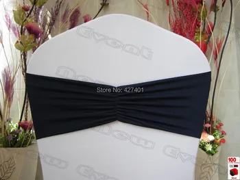 

NO.23 Dark Blue Ruffled Spandex Bands/Lycra Band/Expand Bands/spandex chair sash/Chair cover sash For Wedding & Banquet