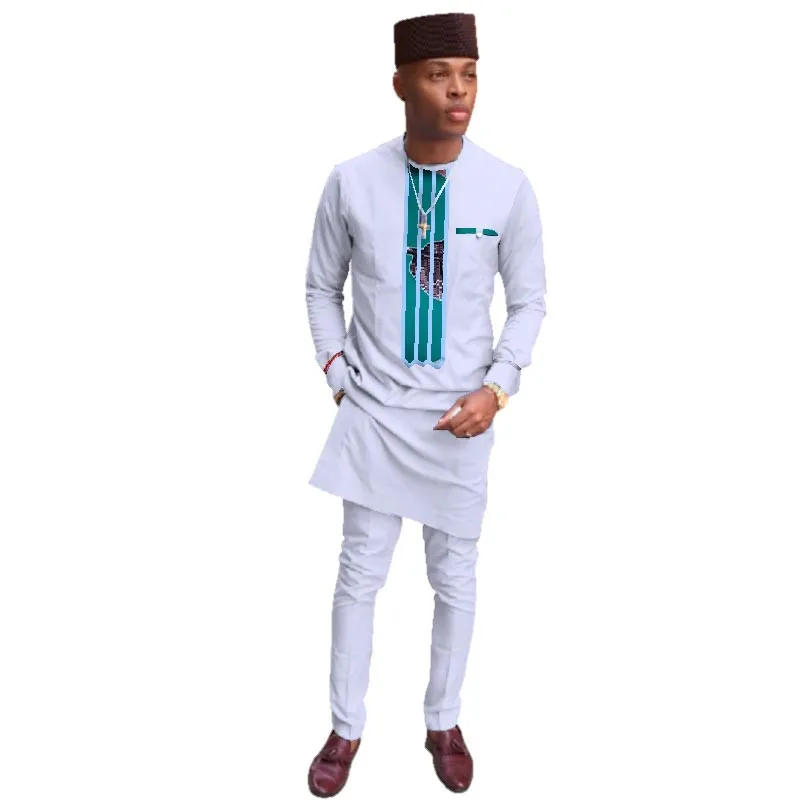 New-Men-Clothes-Long-Top-and-Pants-Sets-African-Wax-Print-2-Pieces-Pants-Sets-for(1)