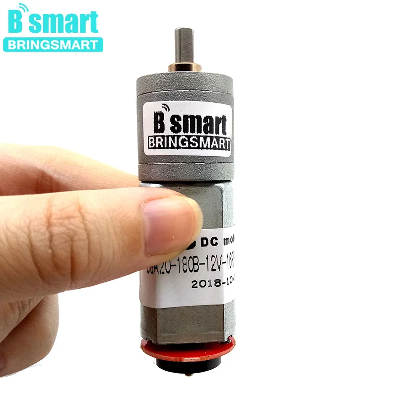 

Wholesaales DC Motor JGA20-180B Encoder Gear Electric Motor 12 Volt Gearbox Central Shaft Mini Hall Code Disk Engine Machine