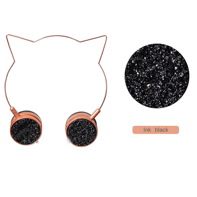 Cute Cat ears headphones with mic headset For IPhone xiaomi Samsung Android Smartphone CP notebook Children headphone