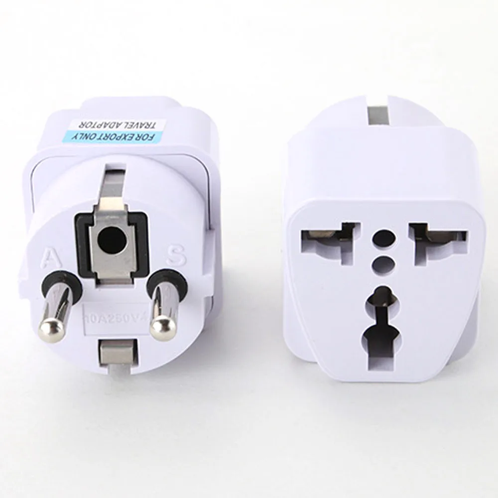 Universal UK US AU to EU AC Power Socket Plug Travel Charger Adapter