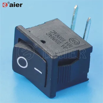 

10PCS CQC 2PINS ON OFF Rocker Switch 10A 125VAC 6A 250VAC 2 Position SPST Single Pole With Right Angle Terminal