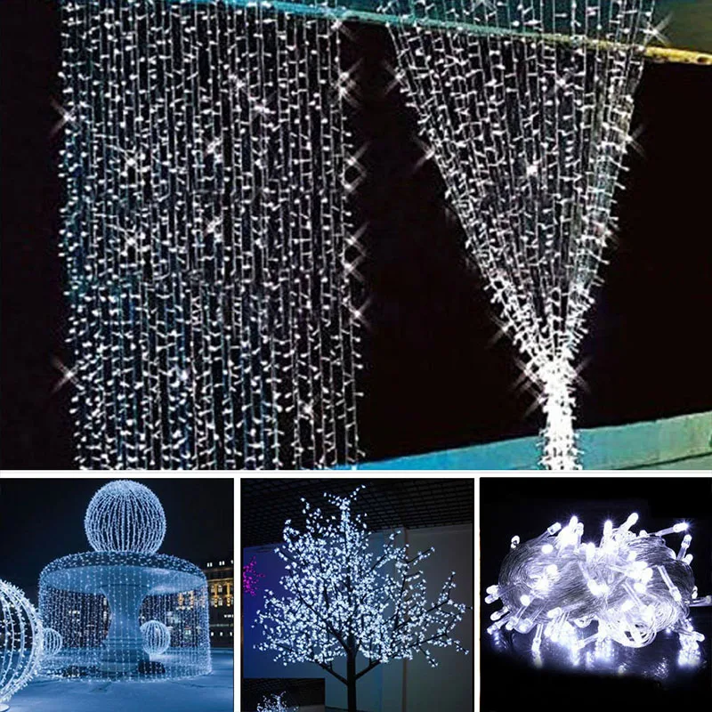 10M 100 Christmas Lights Wedding Xmas Party Decor Outdoor Fairy LED 10M 100 Christmas lights Wedding Xmas Party Decor Outdoor Fairy LED String Light Lamp 220v 6w waterproof LEDS strip lighting-in Lighting Strings from Lights ... - 10M 100 Christmas Lights Wedding Xmas Party Decor Outdoor Fairy LED