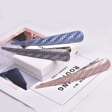 Новинка, блестящие акриловые роговые зажимы для волос заколка, красивые стильные аксессуары для волос, женские длинные шпильки, заколка для волос H35