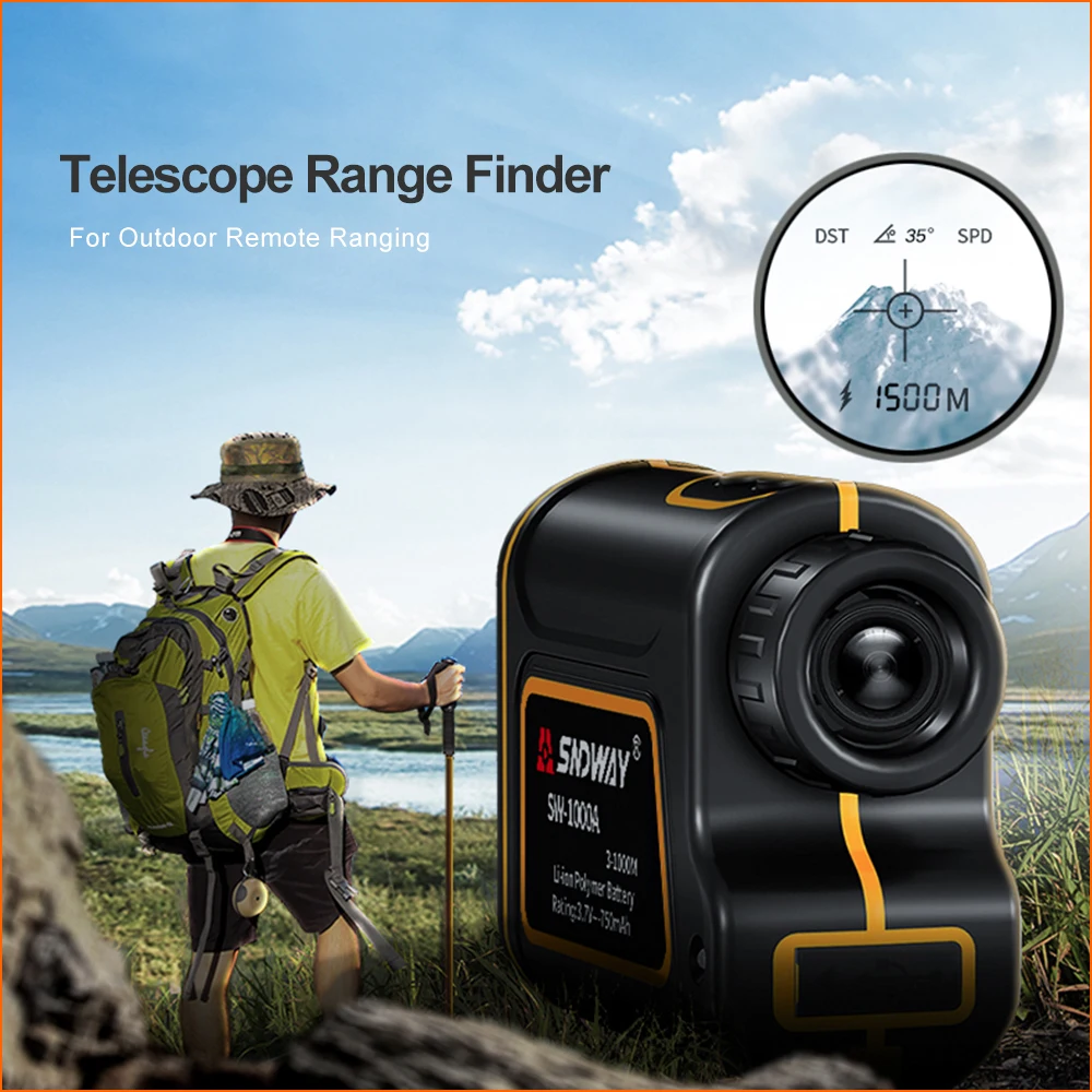 SNDWAY Laser Rangefinder Distance Meter Golf Laser Tape Rangefinder Hunting Digital Telescope Range Finder Laser Distance Meters SNDWAY Laser Rangefinder Distance Meter Golf Laser Tape Rangefinder Hunting Digital Telescope Range Finder Laser Distance Meters