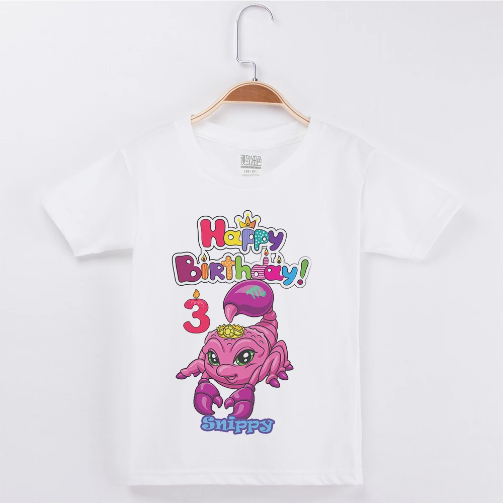 

Hot Sale Boys T-shirt Girl Happy Birthday Scorpio Printing Top Cotton Half Children Clothing Kids T Shirts Girls Tops Boy Tshirt