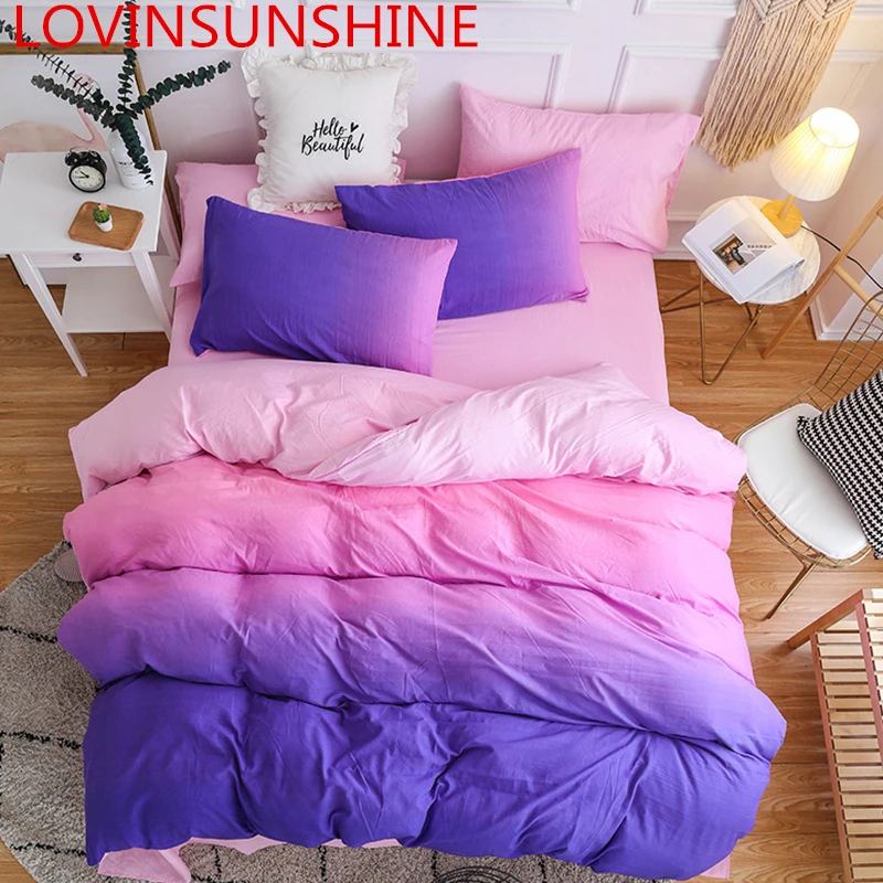 

LOVINSUNSHINE Queen Bed Comforter Set Kids Duvet Cover Set Gradient Quilt Cover Set King Size AO01#