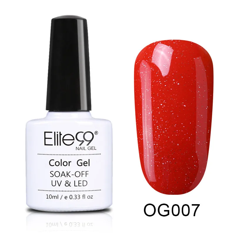 Elite99 10 мл 1-10 цветов УФ светодиодный Гель-лак для ногтей УФ светодиодный оранжевый лак для ногтей долговечный Гель-лак
