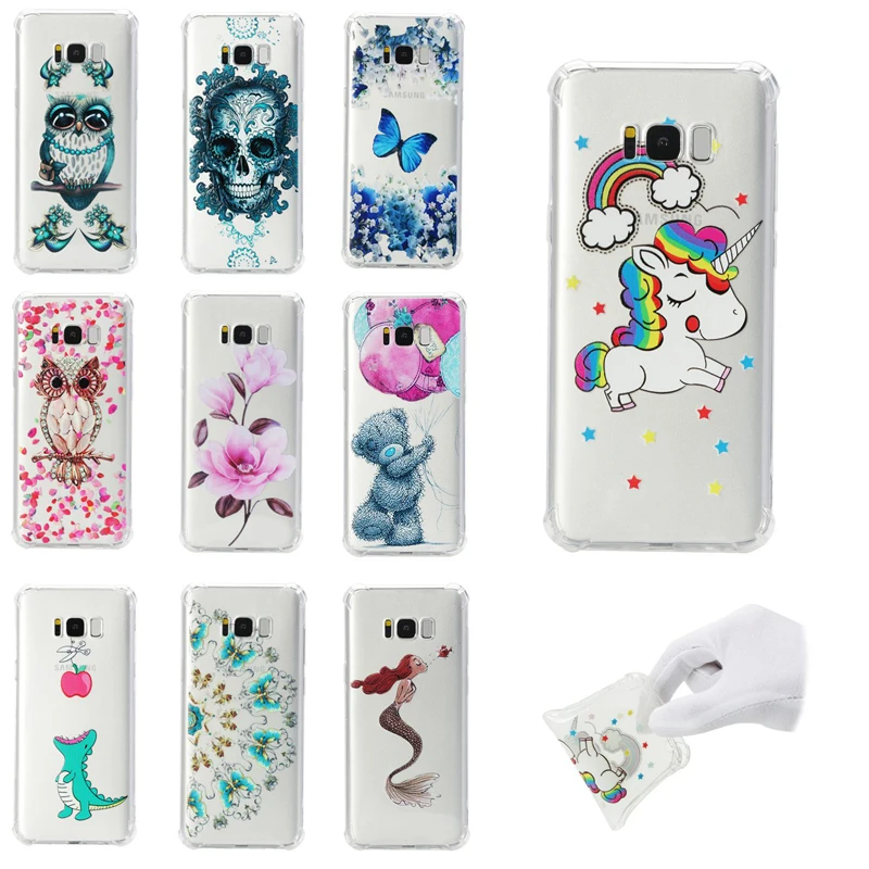 

Antiknock Phone Soft TPU Silicone Cover Shell Coque Capa Fundas for Samsung Galaxy S5 S6 S6edge S7 S7edge S8 S9 Plus Note 8 Case