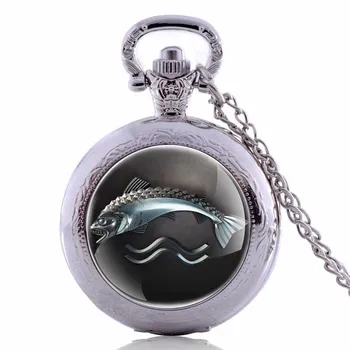 

Vintage Pocket Watches Fishing Fish Fob Watch Relogio Masculino For Man Woman Clock Nurse Watch Birthday Gifts