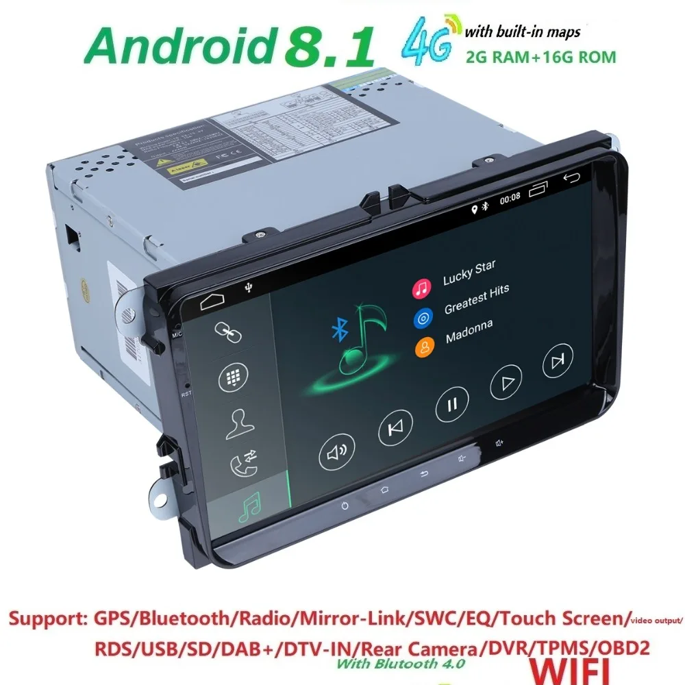 

Android 9.0 Car Auto Audio for VW Volkswagen SKODA GOLF 5 Golf 6 POLO PASSAT B7 T5 CC JETTA TIGUAN gps stereo navigation player