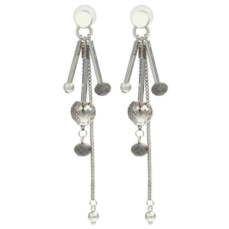 Jewelry Wholesale/Dreamy Long Dangle Earring Long Acrylic Ball Chain