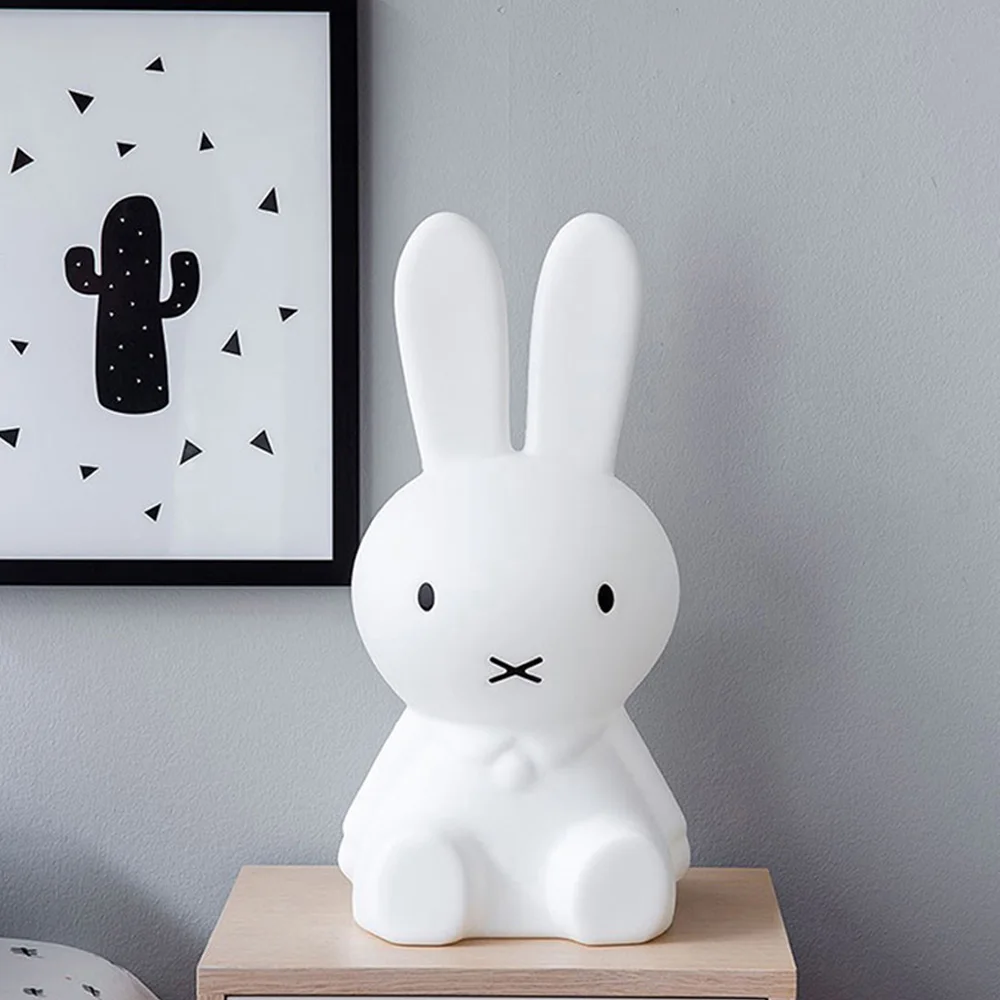 

Cute Rabbit LED Night Light Children Bedroom Night Lamp Dimmable Cartoon Decorative Lamp for Baby Birthday Christmas Gift 50cm