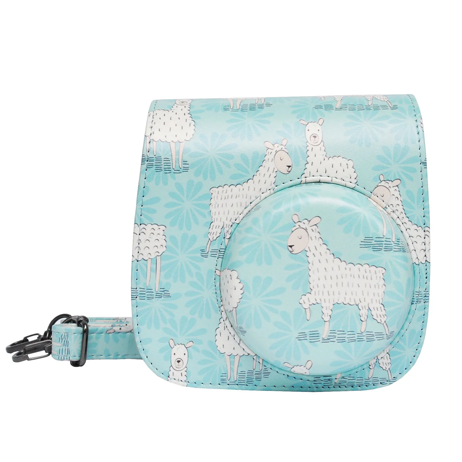 

PU Leather Instax Mini 9 Camera Case Alpaca for Fujifilm Instax Mini 8 Instant Camera With Pocket Adjustable Shoulder Strap Bag