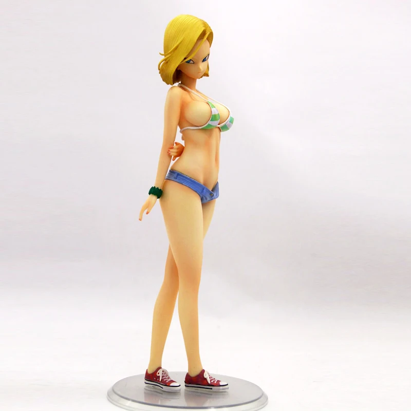 

1/6 Scale Dragon Ball Z Android 18 Beachwear Standing Posture Cute Ver. Sexy Resin GK model Collection anime figure