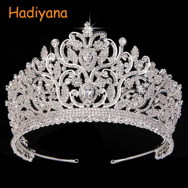 Hadiyana Vintage Totem Big Crowns 2018 AAA CZ Luxury Rhinestone Wedding Accessories Bridal Hair Tiaras Anniversary Crown BC3801 Hadiyana Vintage Totem Big Crowns 2018 AAA CZ Luxury Rhinestone Wedding Accessories Bridal Hair Tiaras Anniversary Crown BC3801