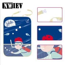 NWIEV детский коврик для защиты спинки сиденья, водонепроницаемый чехол для BMW X5 E53 E46 VW Golf 4 7 5 Tiguan Kia Rio Sportage Fiat 500