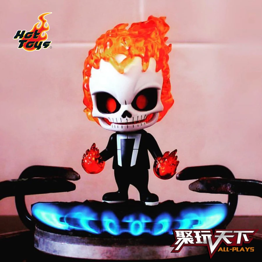 

Original HT HOTTOYS Cosbaby Ghost Rider Collection Garage Kit Vinyl Figure for Fans Holiday Gift and Car Decration