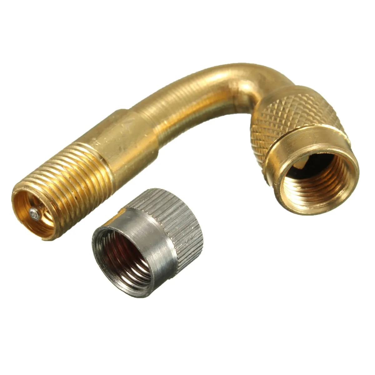 

45/135 DEGREE ANGLE AIR TYRE VALVE EXTENSION ADAPTOR LONG SHANK MOTORCYCLE