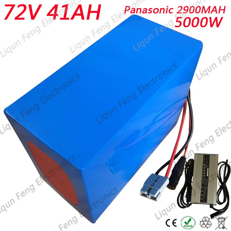 72V 40AH E bike Battery Pack use Panasonic 2900MAH Cell Lithium Battery