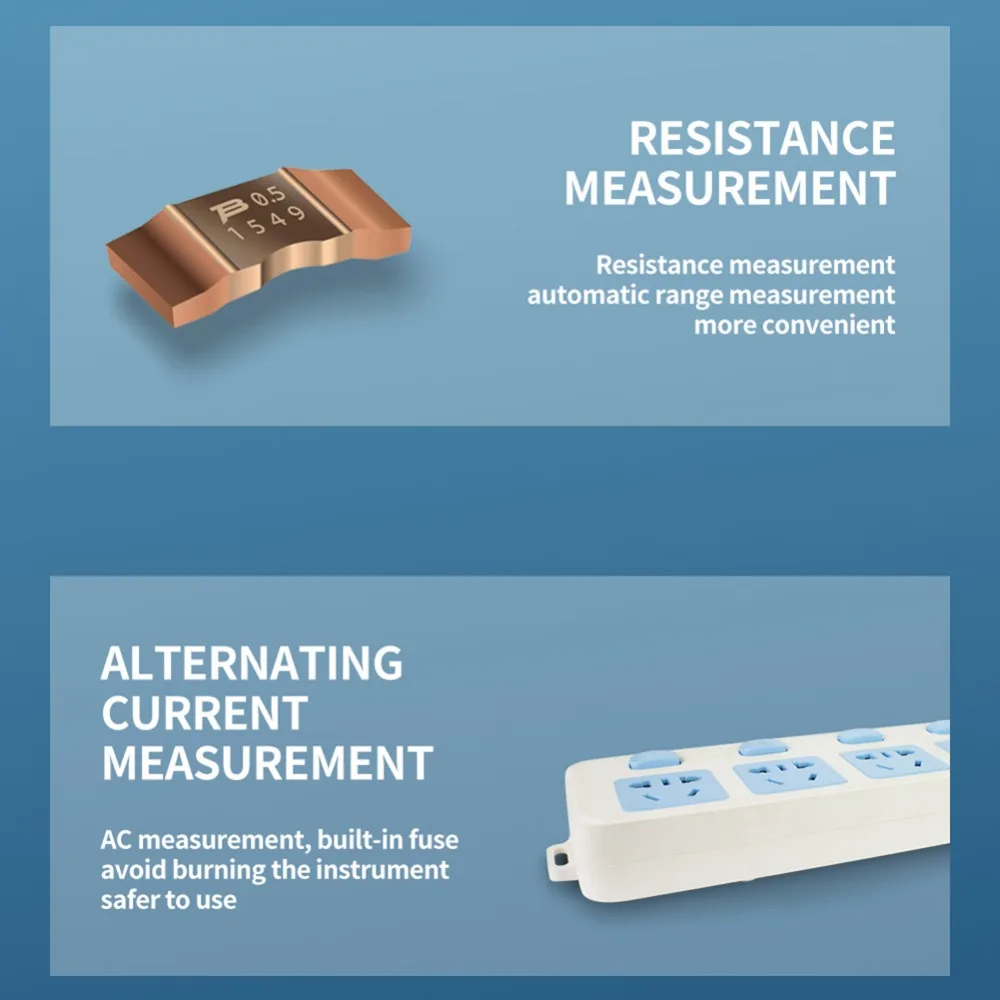 NENG V02A Full Intelligent Auto Identification Measurement Digital Multimeter Low Battery Indication with Backlight