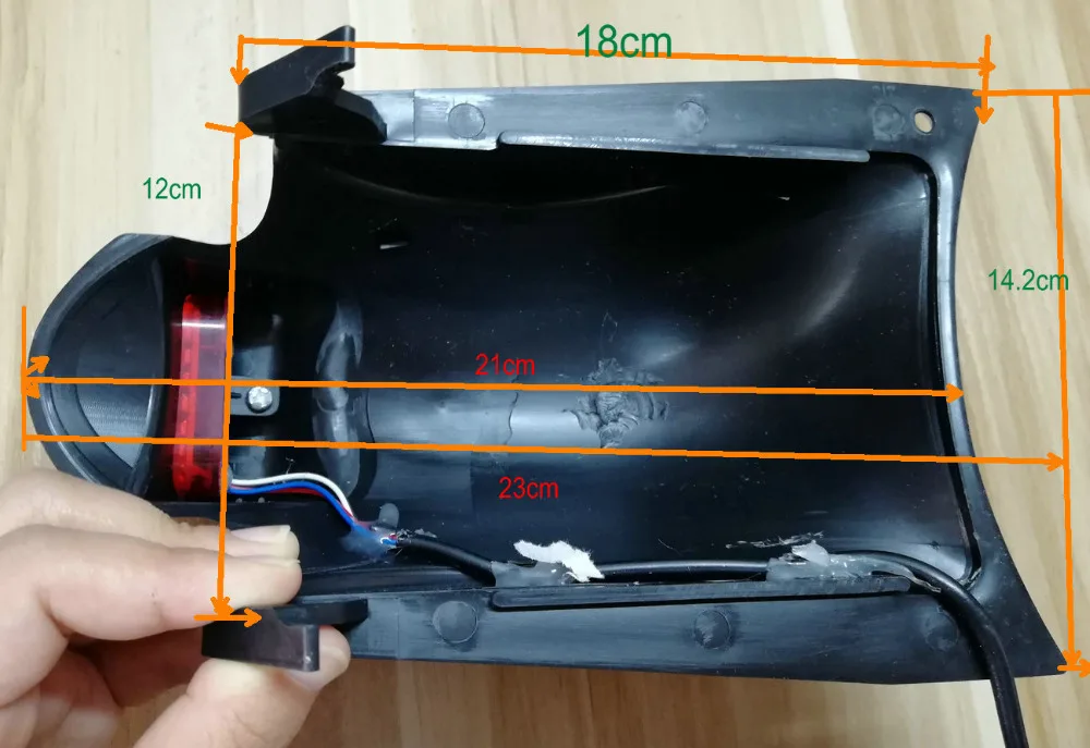 Крыло/крыло с задним светильник для 8 дюймов Электрический Скутер Складной велосипед MTB педаль скутер брызговик dirtboard+ задний фонарь 36v48v