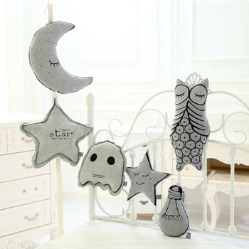 

Glow In The Dark Pillow Creative Kids Cushion Children Carton Image Toy 2017 New Adults Xmas Gift Moon Owl Star Elf Bulb