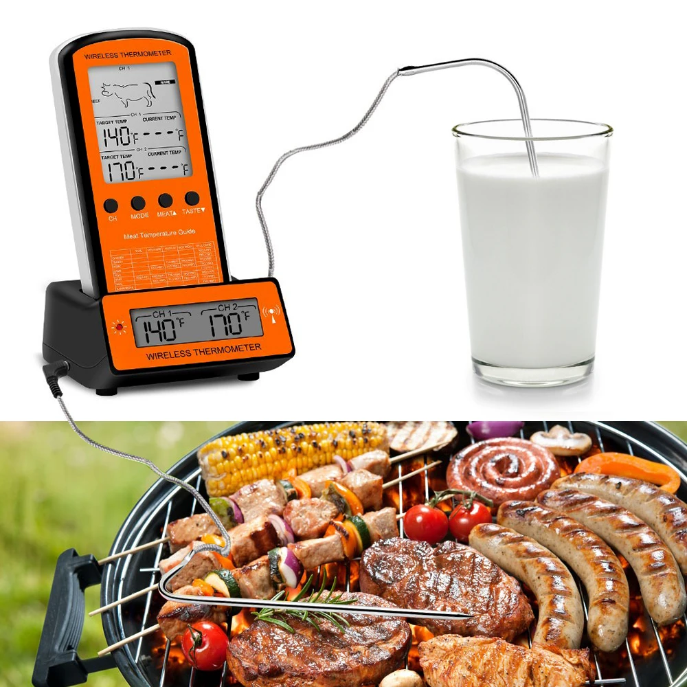Buy Wireless Digital BBQ Meat Thermometer Infrared