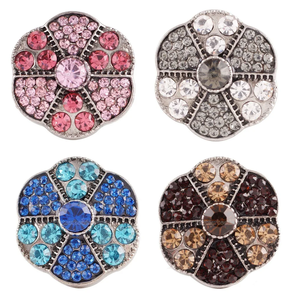 10pcs/lot Partnerbeads Wholesale ginger snaps Bangles&Bracelets fit 18MM snaps buttons Jewelry