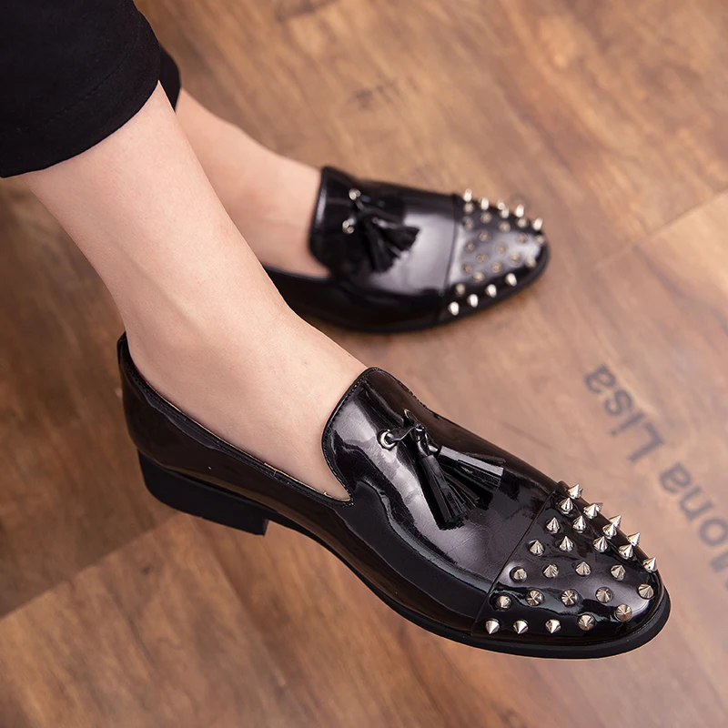 

formal shoes men outdoor classic tassel loafers men shoes leather sepatu slip on pria shoes men elegant luxury dress sepatu pria
