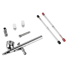 Пистолет Аэрограф Комплект 0,2/0,3/0,5 мм сопло Размеры 7CC чашки Ёмкость Пресс тянуть Тип двойного действия коммутатора