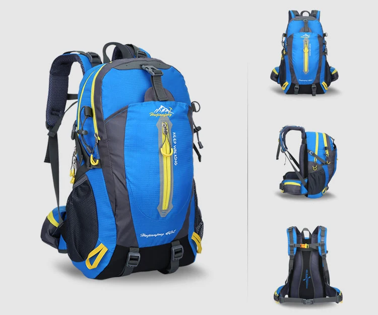 Mochilas à Prova Bolsa de Montanhismo ao ar Livre Mochila Viagem Escalada Dwaterproof Água Náilon Acampamento Caminhadas 40l 9 High Quality Esporte e Lazer