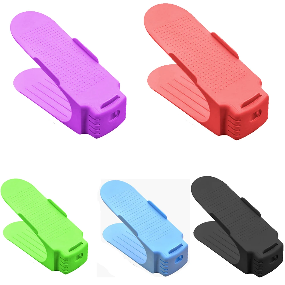 

Cute 5colors creative Shoe Racks Double Cleaning Storage Shoes Rack Living Room Convenient Shoebox Stand Shelf