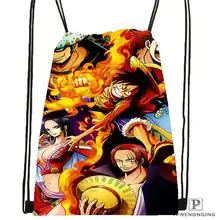 Custom Cartoon one piece походная сумка на шнурке Cute Daypack Kids Satchel(черная спина) 31x40 cm#2018612-01-3
