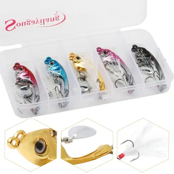 

Sougayilang 5pcs 12g 7.5cm Artificial Bait Fishing Tackle Pesca 3D Fish Eyes Fishing Lures Set Fishing Gear