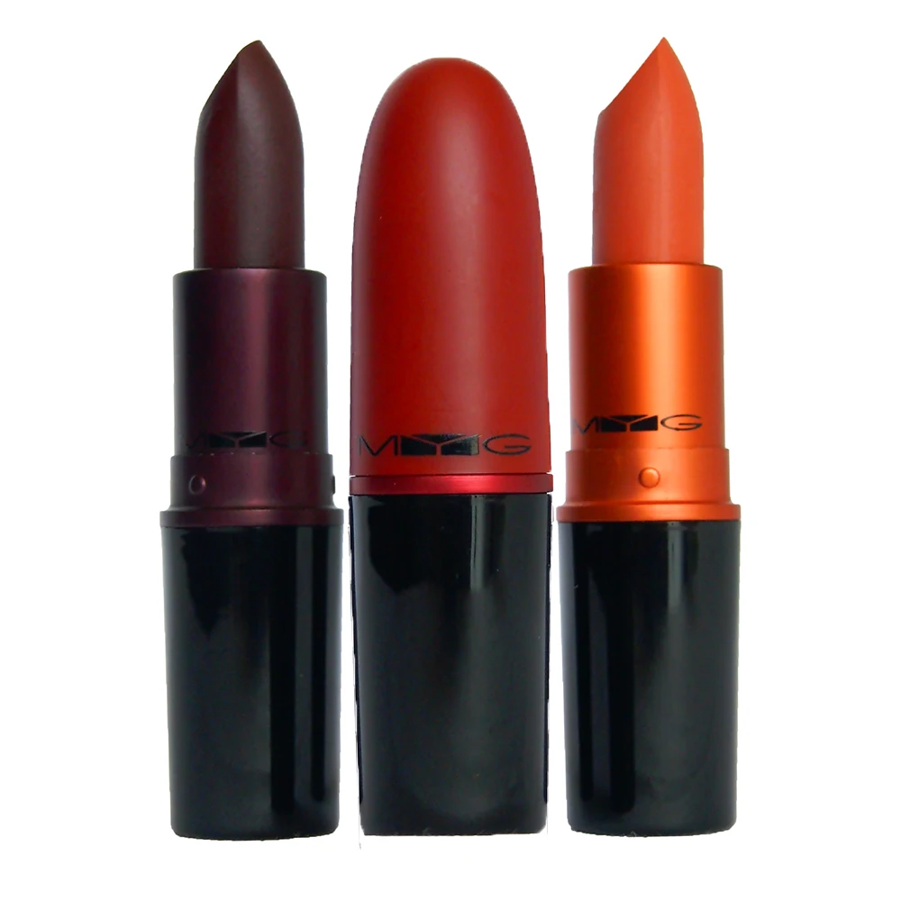 

High Quality MYG Brand Matte Lipstick Makeup Lady Danger TATS EUGENIE 9 Colors Waterproof Long Lasting Lipstick Make up