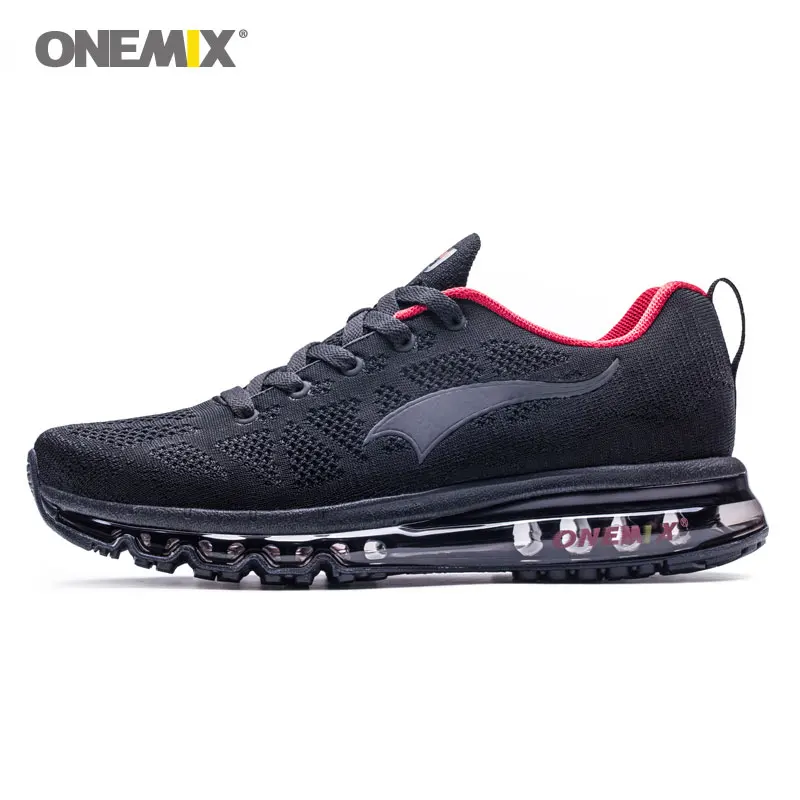 Max мужские кроссовки из сетчатого материала, дизайнерские кроссовки для тенниса, спортивные кроссовки, черные кроссовки на подушке, 270, уличные кроссовки для бега - Цвет: Black Red1118B