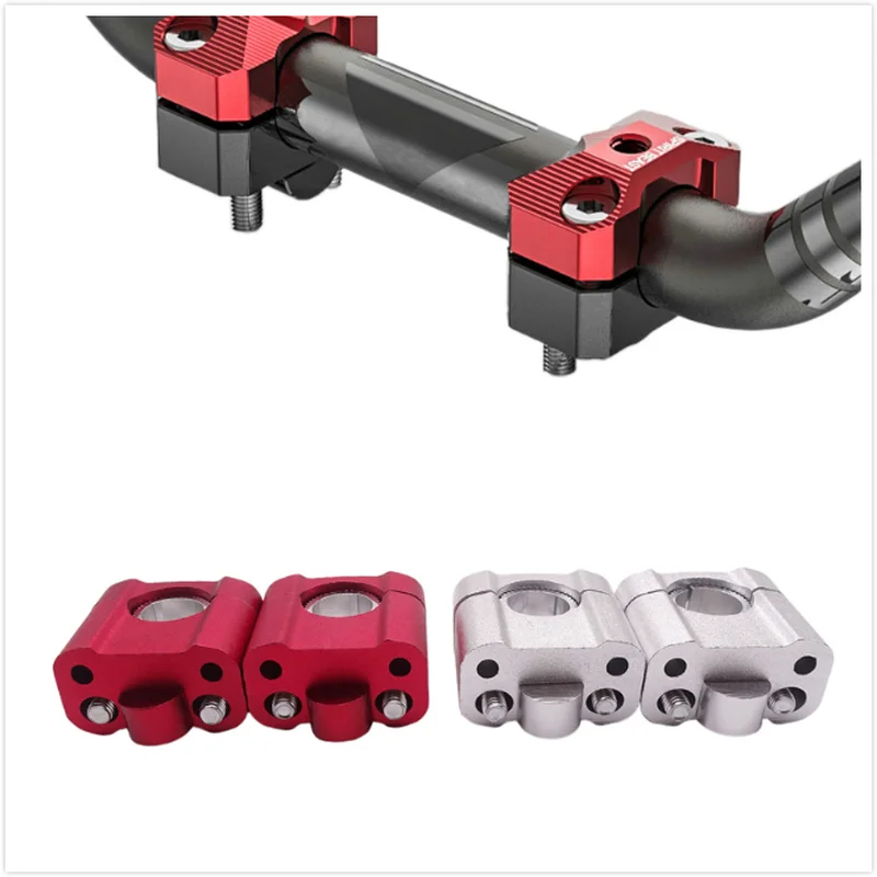 1 пара алюминиевый руль мотоцикла стояки 22-28 мм Регулируемые жир бар зажимы универсальные аксессуары для Honda Kawasaki Yamaha BMW